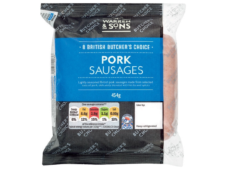 British Pork Sausages assorted