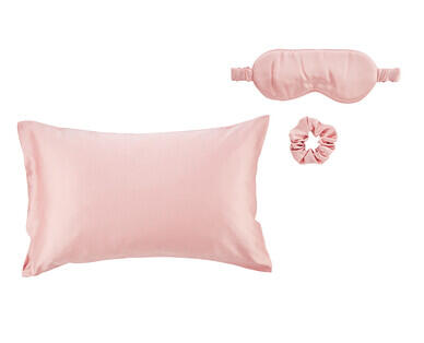 Silk Pillowcase, Eye Mask and Scrunchie Set