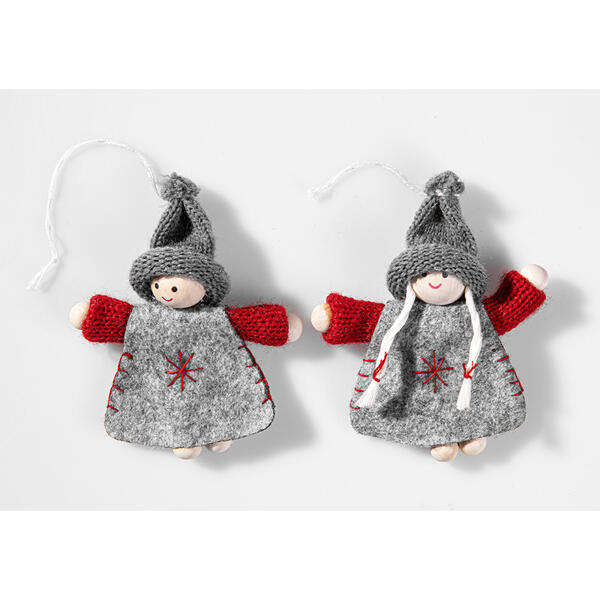 Filz-Weihnachtshänger 2er-Set