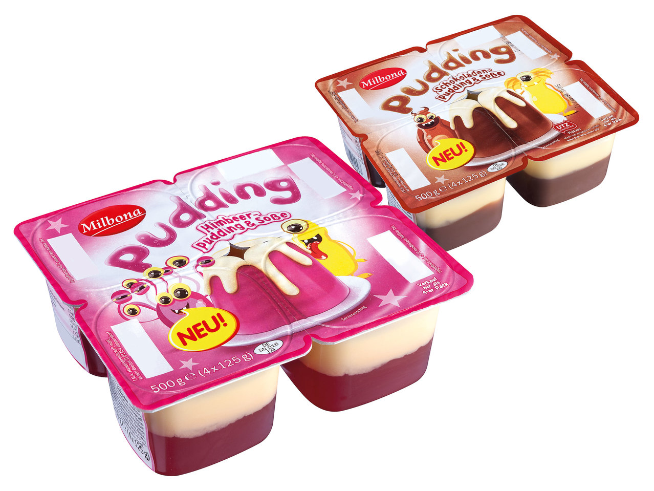 MILBONA Wackelpudding mit Sauce