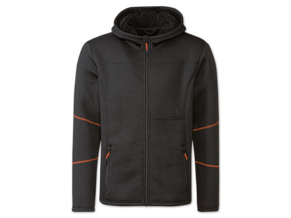 Herren Strick-Fleecejacke
