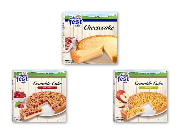 Cheesecake eller crumblekage