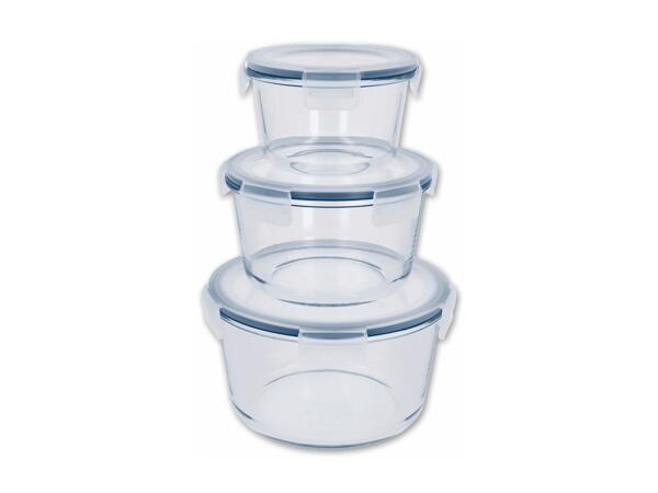 Glasfrischhaltedosen-Set, 3-teilig