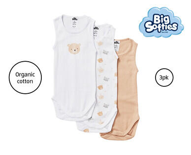 Big Softies Infant Singlets 5pk or Singletsuits 3pk