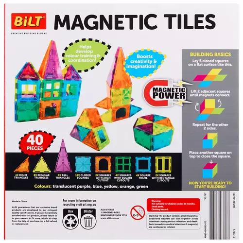 Magnetic Tiles 40 Piece Set