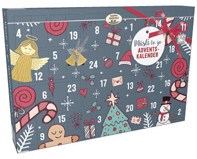 HAPPY HARVEST 
 CALENDRIER DE L'AVENT GARNI DE MUESLI