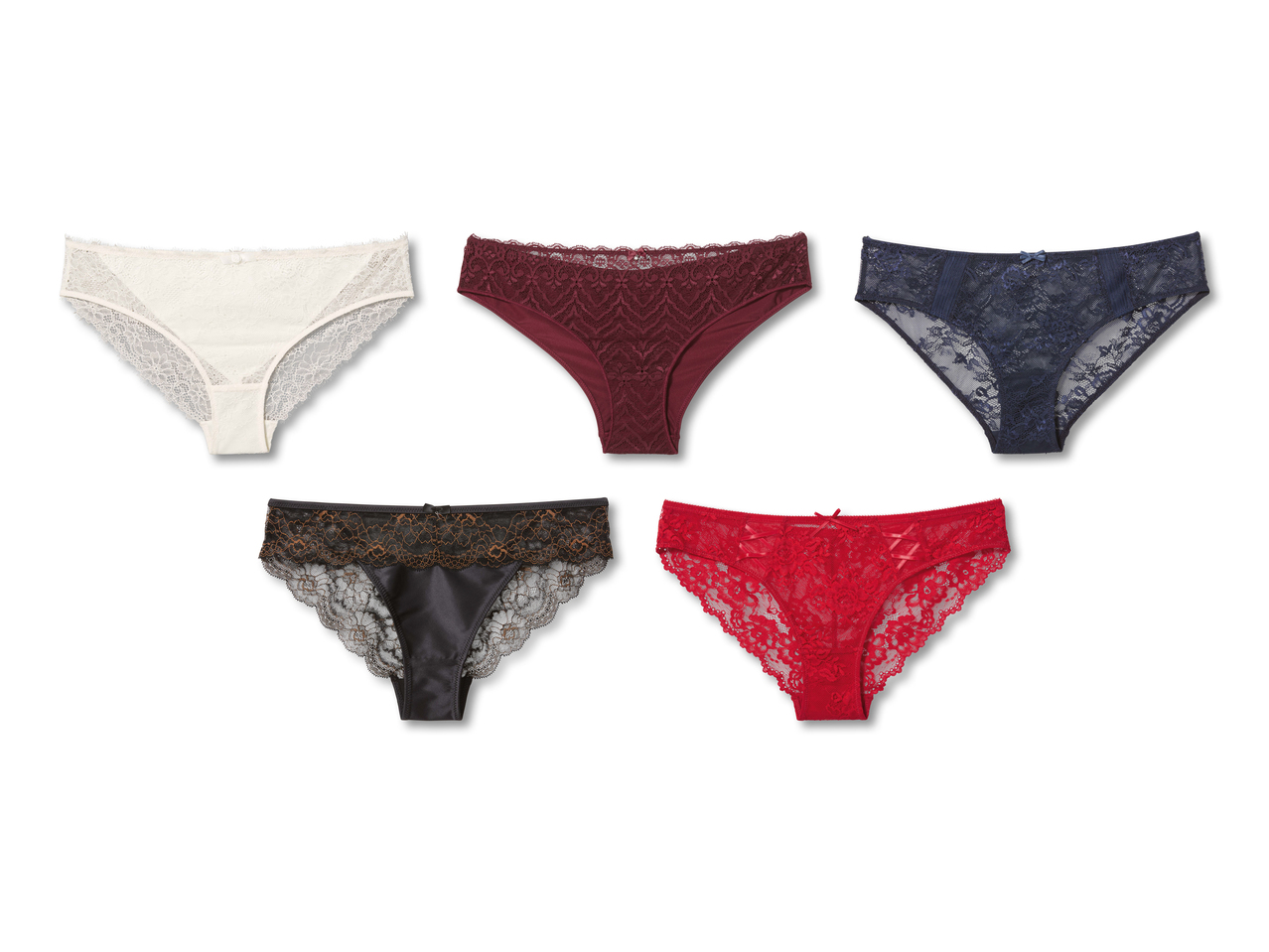 Culottes en dentelle, lot de 21