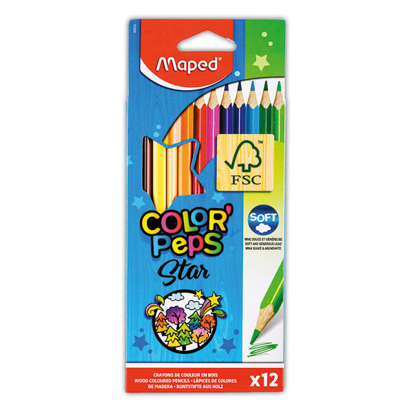 Buntstifte COLOR' PEPS Star 12er-Set