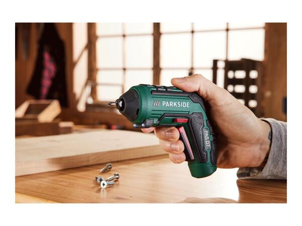 Parkside 4V Cordless Screwdriver With Exchangeable Attachments