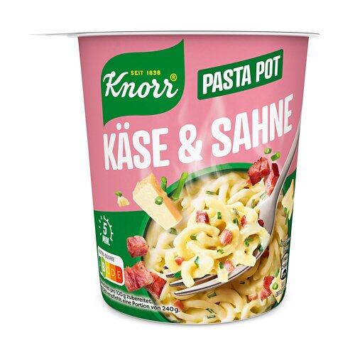 KNORR Pasta Snackbecher, Käse-Sahne-Sauce