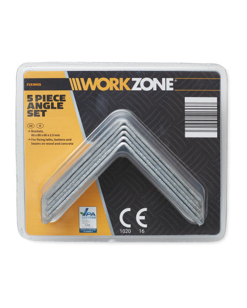 5 piece Angle Bracket Set