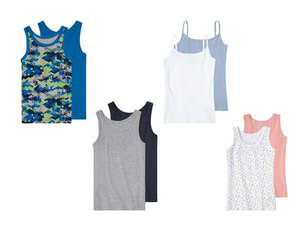 Débardeurs à fines bretelles/​maillots de corps, lot de 2
