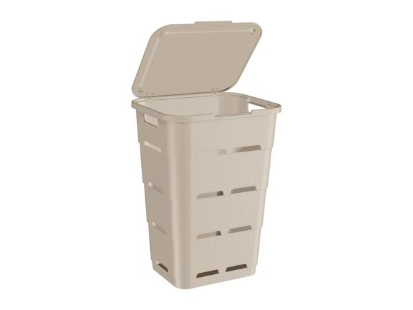 Livarno Home Recycled Plastic Laundry Hamper - Beige