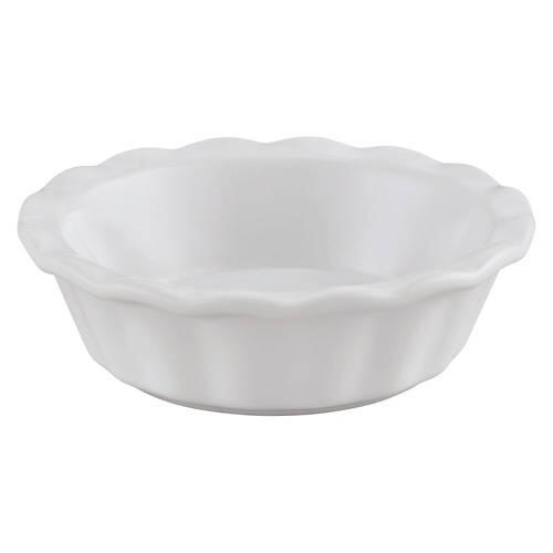 Mini Ceramic Baking Dish - Pie, White