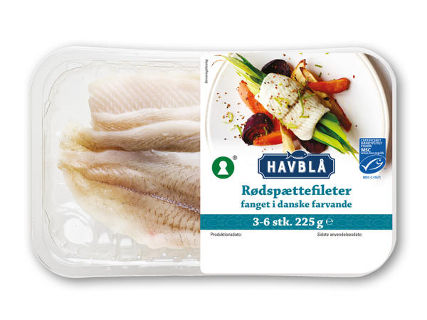 HAVBLÅ Rødspætteeller torskefileter