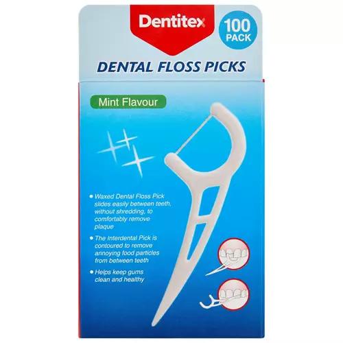 Disposable Dental Floss Picks 100 Pack