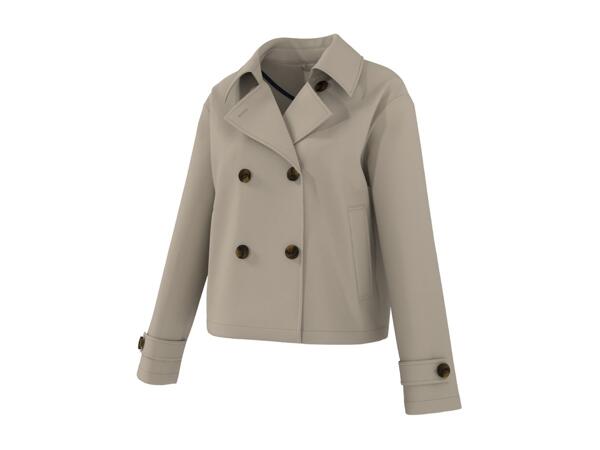 Esmara Ladies' Beige Cropped Trench Coat