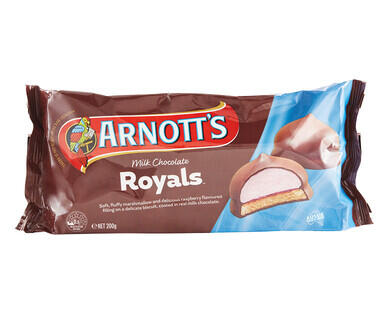Arnott's Milk Choc Royals 200g