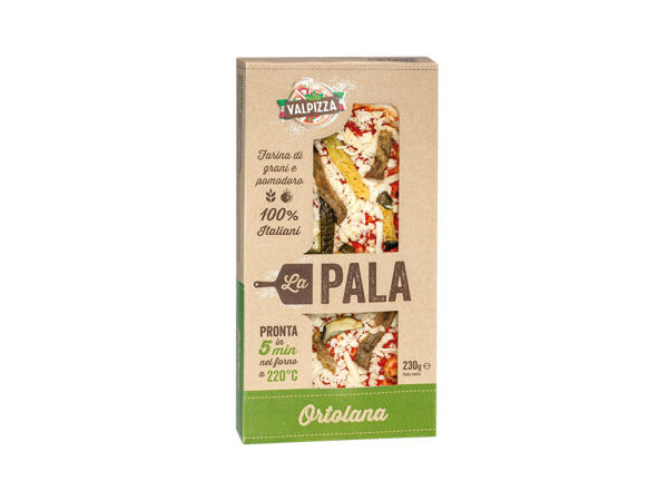 Pizza La Pala with vegetables