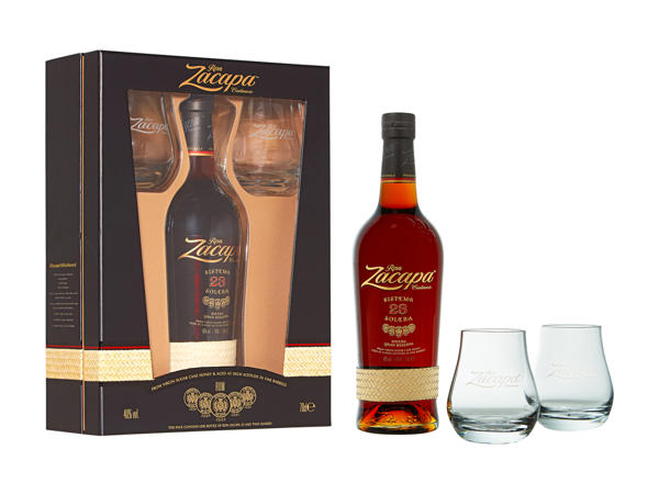 Rhum Zacapa 23 ans set avec 2 verres