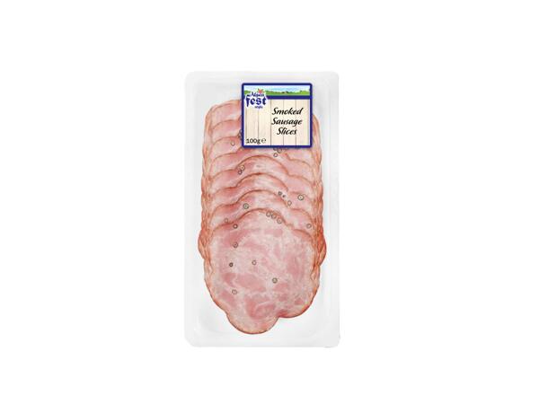 Smoked Pork Sausage Slices