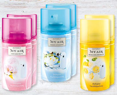 Recharges de parfum d'ambiance MY AIR