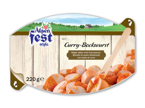 Karrypølse snack