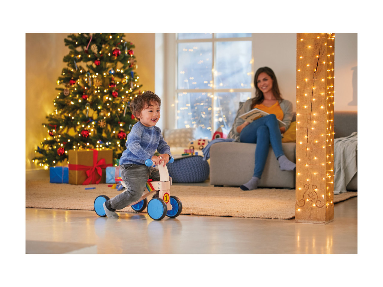 Playtive Junior Wooden Trike or Wooden Rocking Horse1