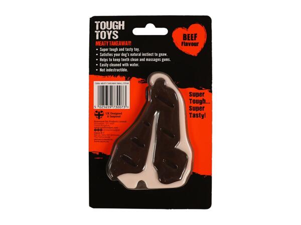 Rosewood Meaty Takeaway Dog Toys - Beef Steak