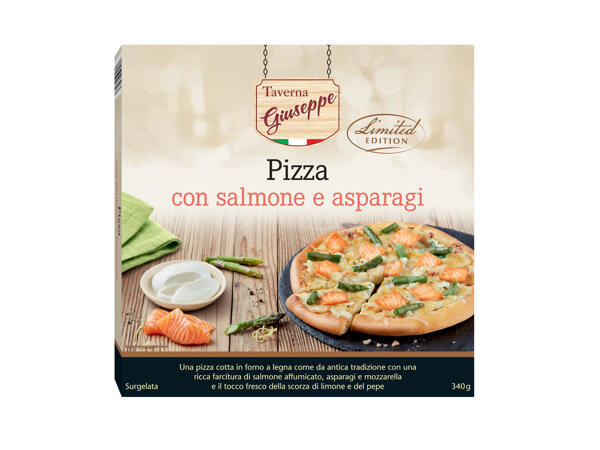 Pizza with Salmon and Asparagus