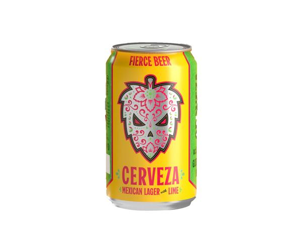 Fierce Beer Cerveza Mexican Lager with Lime
