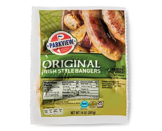 Parkview Irish Style Bangers Original or Ale & Onion