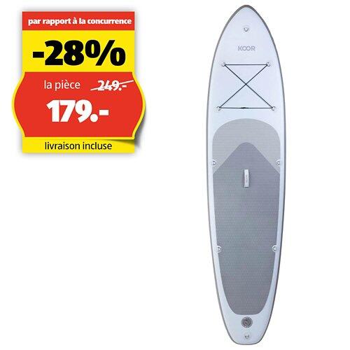 KOOR Planche de SUP "Asuubi" 10'6 (320 cm), Gris