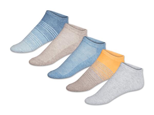 Damen Sneakersocken, 5 Paar