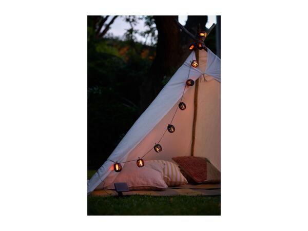 Livarno Home Solar Flaming Lantern String Lights
