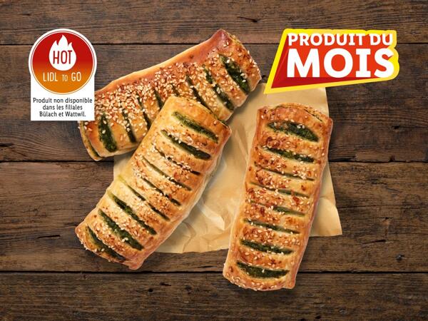 Strudel aux épinards