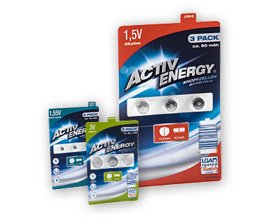 Piles bouton ACTIVE ENERGY(R)
