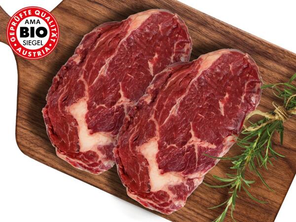Frisches Bio Rib-Eye Steak