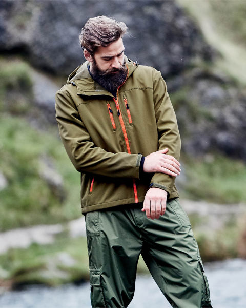 Fishing Softshell Jacket Green
