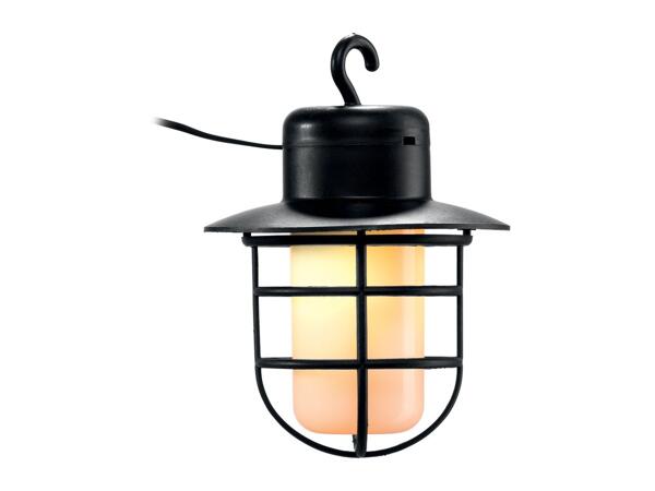 Livarno Home Solar Flaming Lantern String Lights