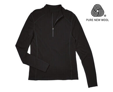 Adult's Merino Long Sleeve Quarter Zip Top