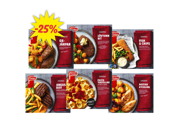 Findus färdigrätter