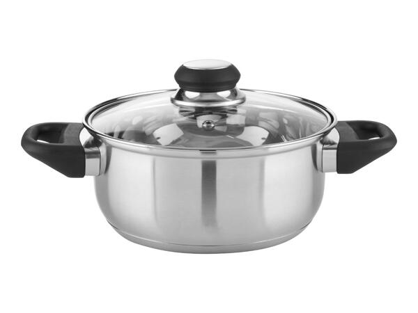 Silvercrest Stainless Steel Pan Set - 6 Pieces