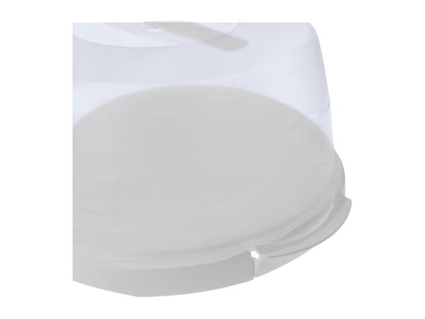 Silvercrest Grey Round Cake Storage Box
