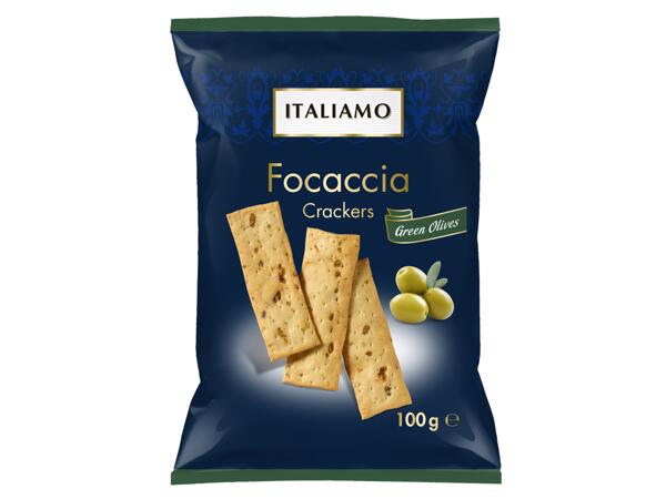 Focaccia-Crackers