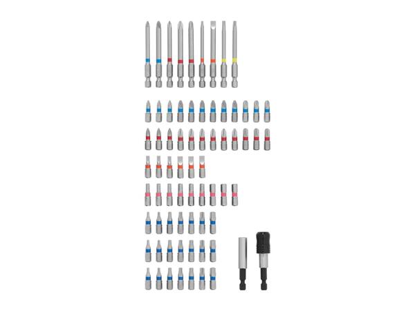 PARKSIDE Bit Set For Standard Screw Head Profiles - 71 Pieces
