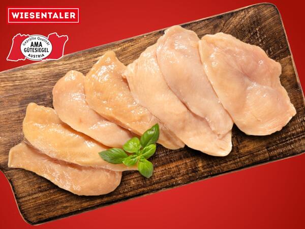 Frische Maishendl Minutenschnitzel