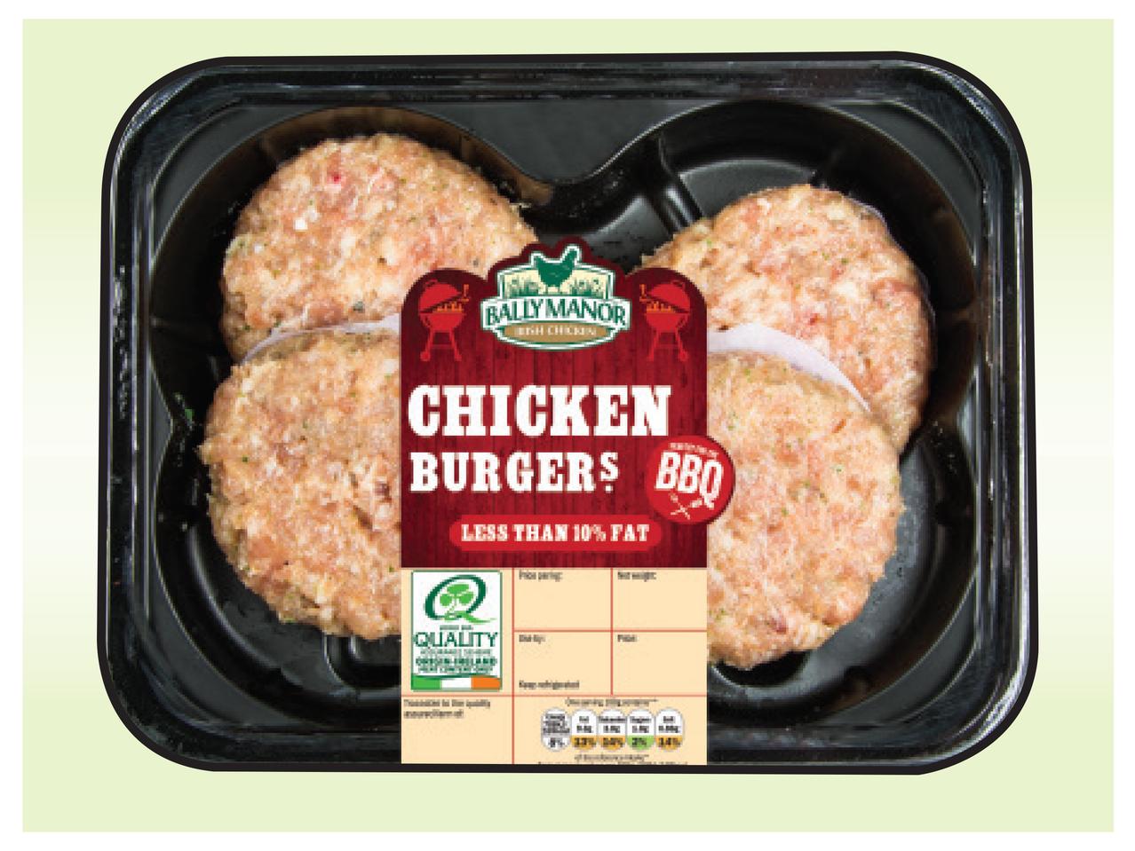 BALLY MANOR Chicken Burgers