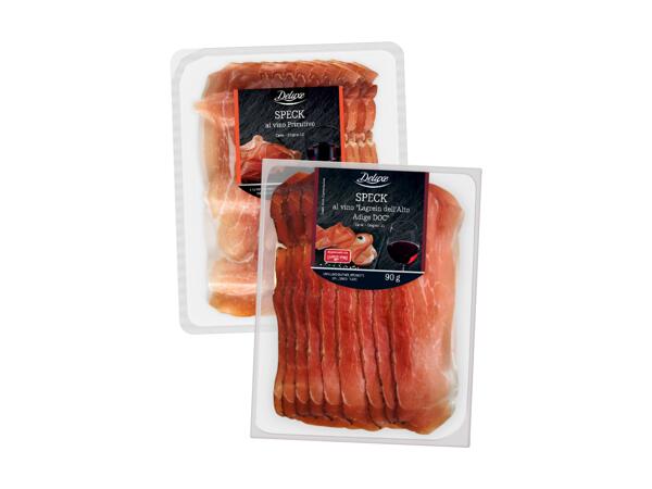 Wine flavoured speck