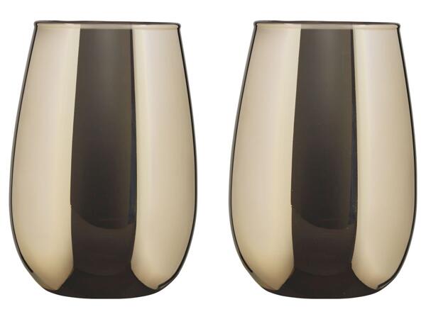 Wine glasses or tumblers "Love is blind", 2 pieces